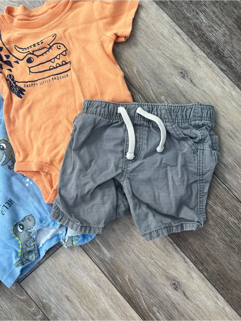 Bundle baby boy rompers bodysuit shorts